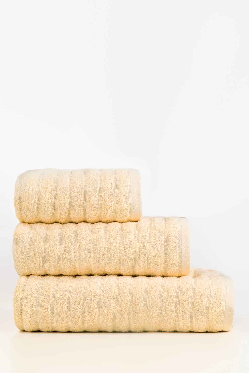 Cream Combed Plain Towel