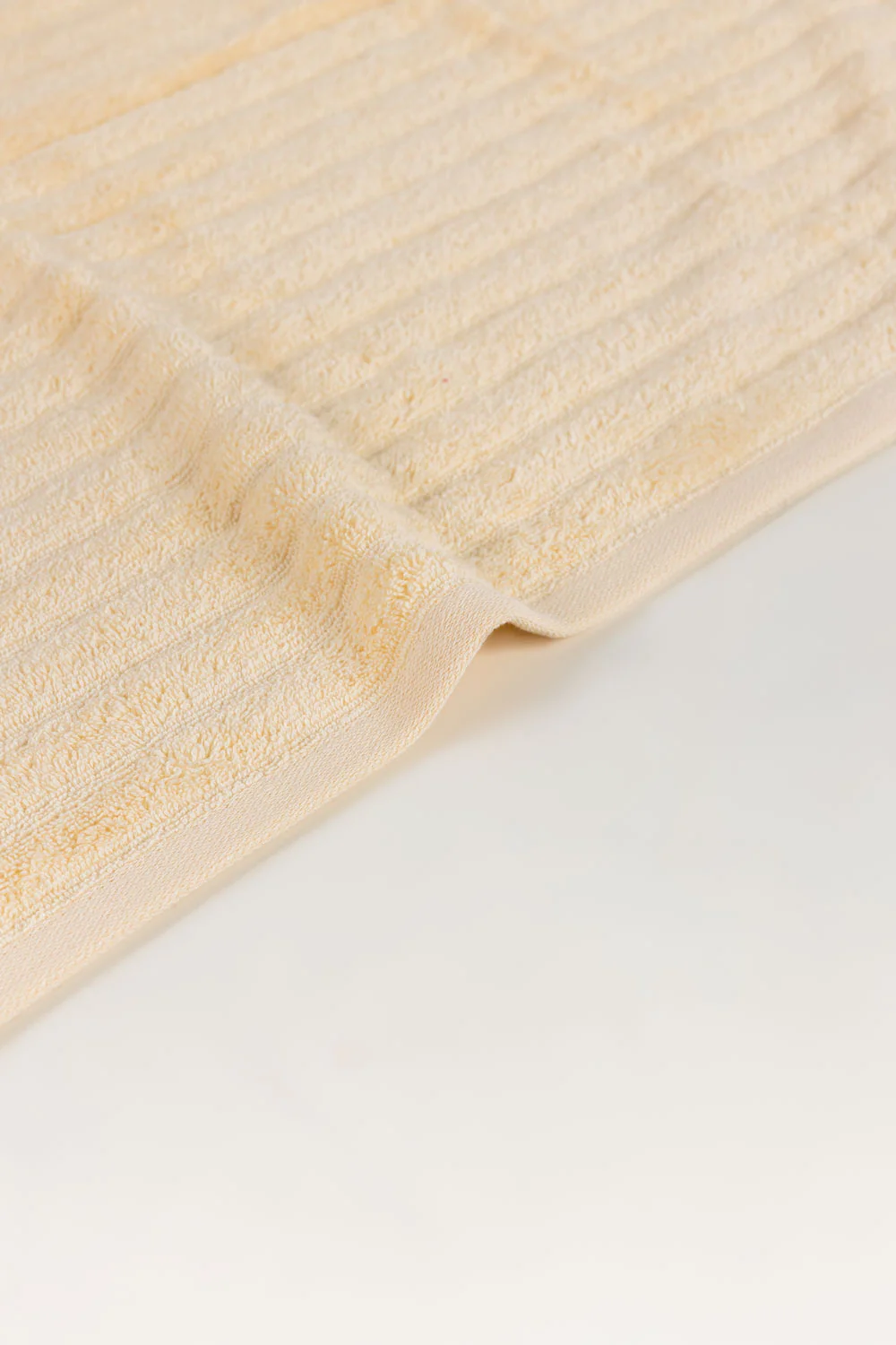 Cream Combed Plain Towel - Image 5