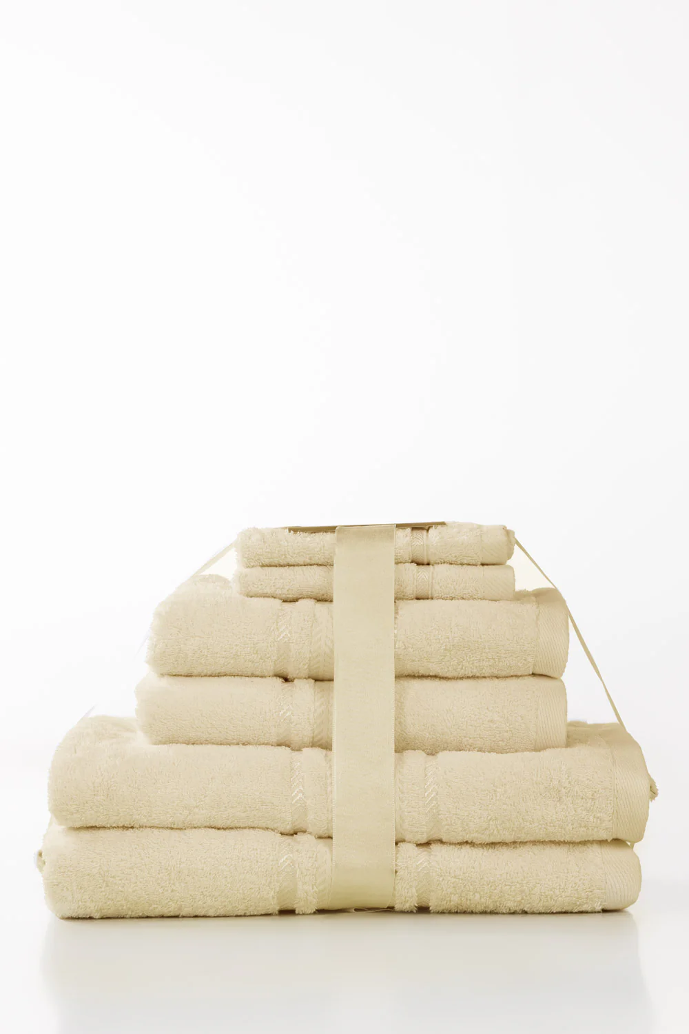 Cream Combed Towel 6pcs Set 25