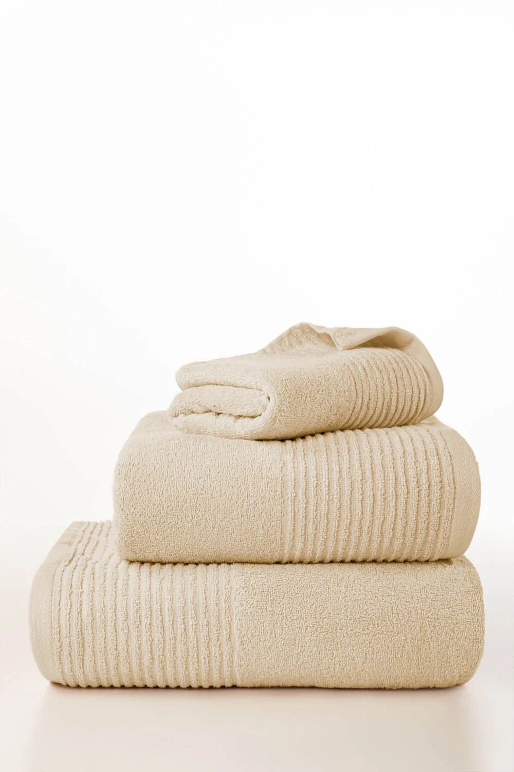 Cream Combed Towel Plain 25 - Image 2