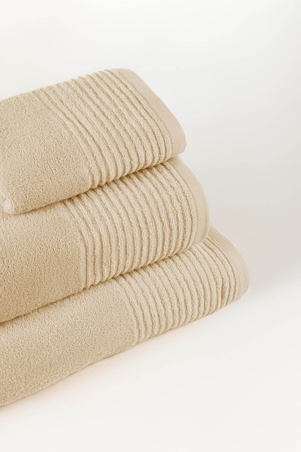 Cream Combed Towel Plain 25 - Image 3