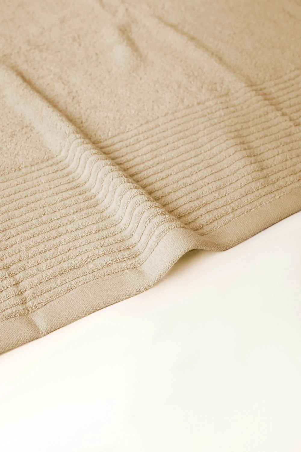 Cream Combed Towel Plain 25 - Image 5