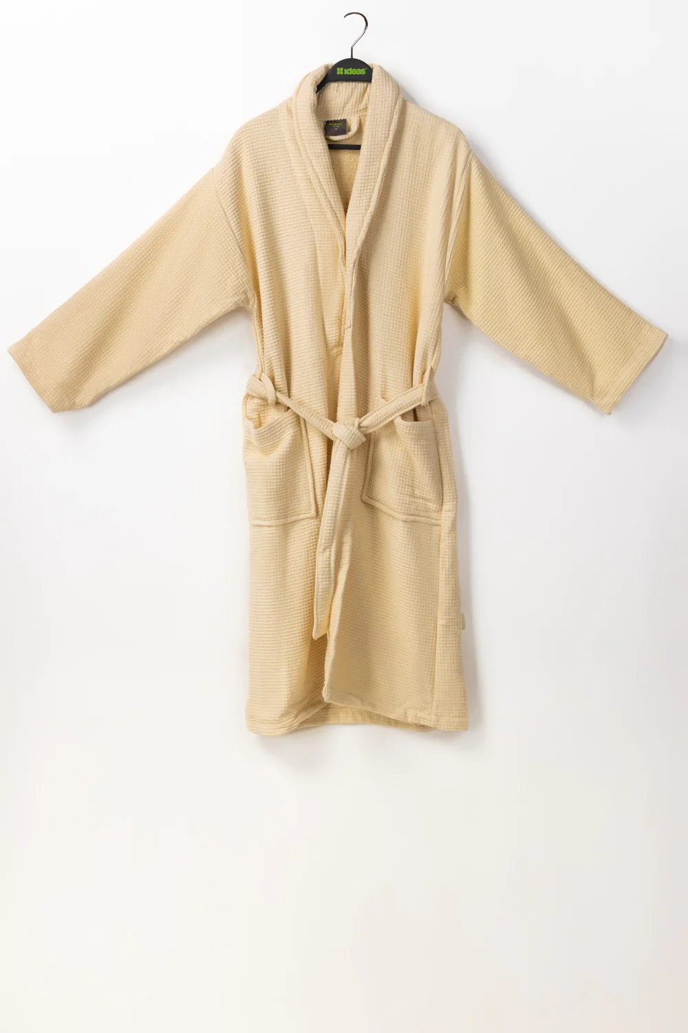Cream Waffle Bathrobe 25 - Image 2