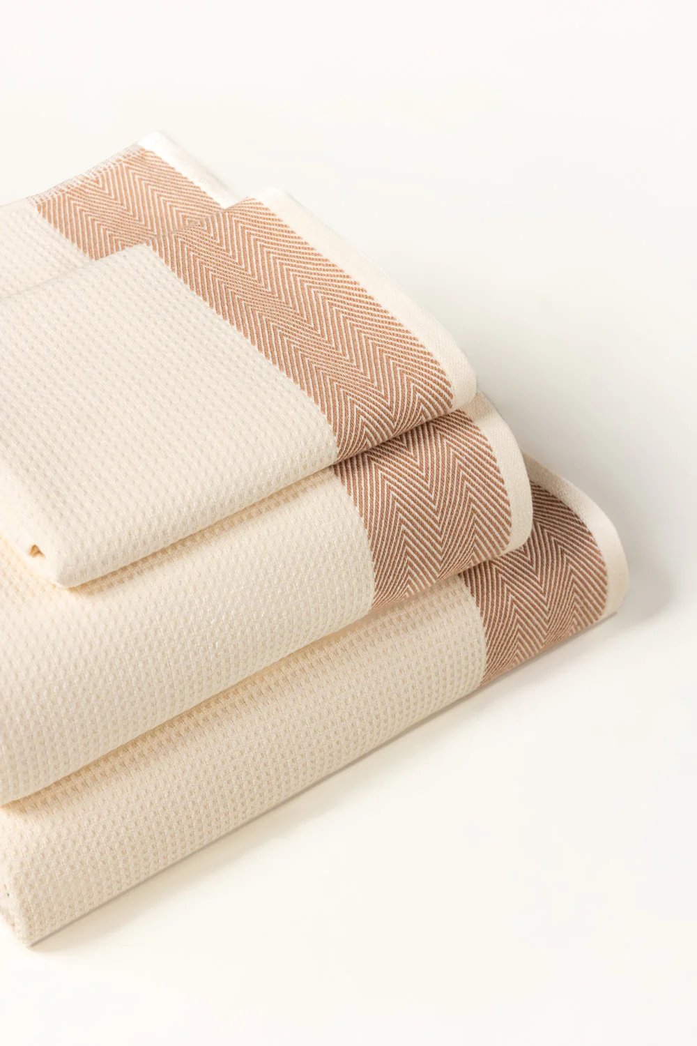 Cream Waffle Towel 25 - Image 3
