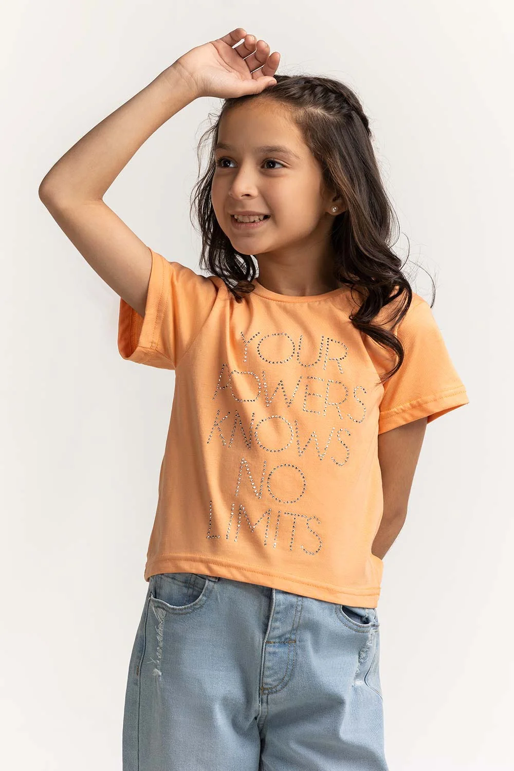 Crew Neck Embellished Tee - Image 3
