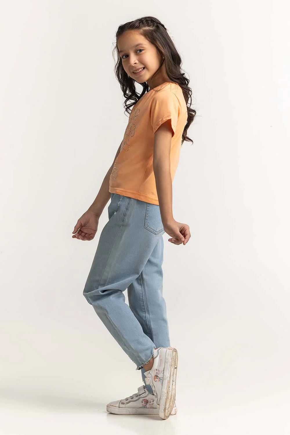 Crew Neck Embellished Tee - Image 4