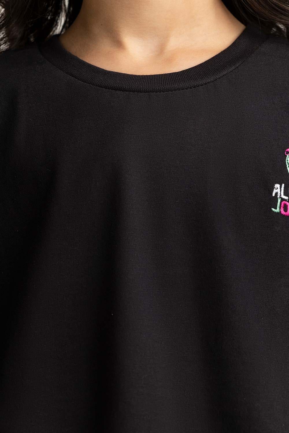 Crew Neck Loose Fit Tee - Image 2