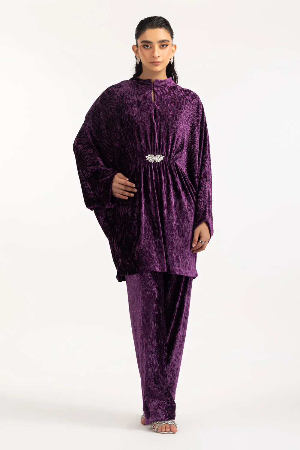 Crinkle Velvet Co-Ord Set