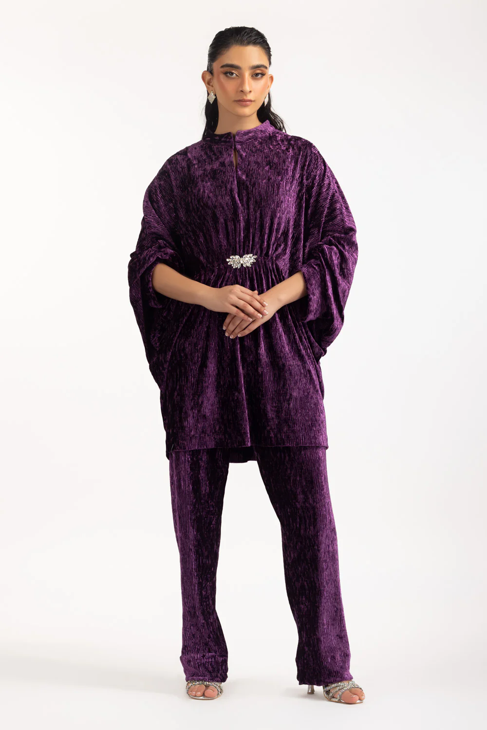 Crinkle Velvet Co-Ord Set - Image 3
