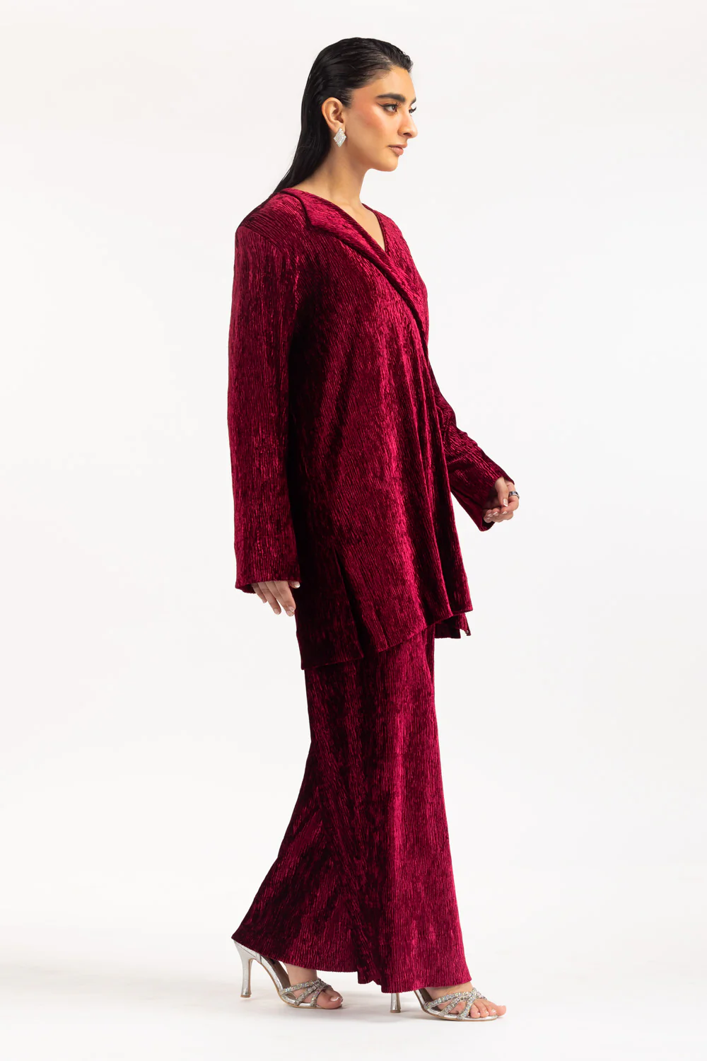 Crinkle Velvet Co-Ord Set - Image 3