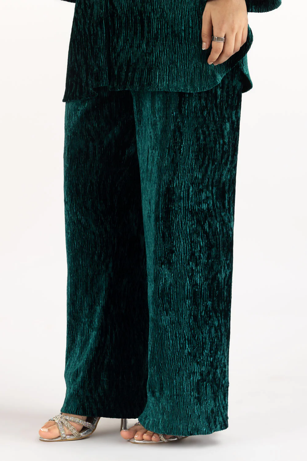 Crinkle Velvet Co-Ord Set - Image 7