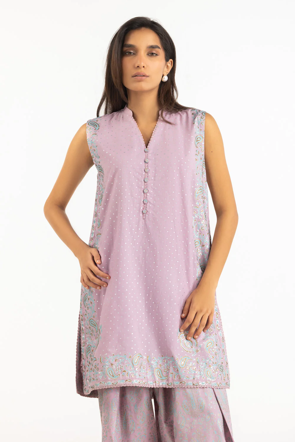 Cross Hatch Block Printed Co-Ord Set - Image 2