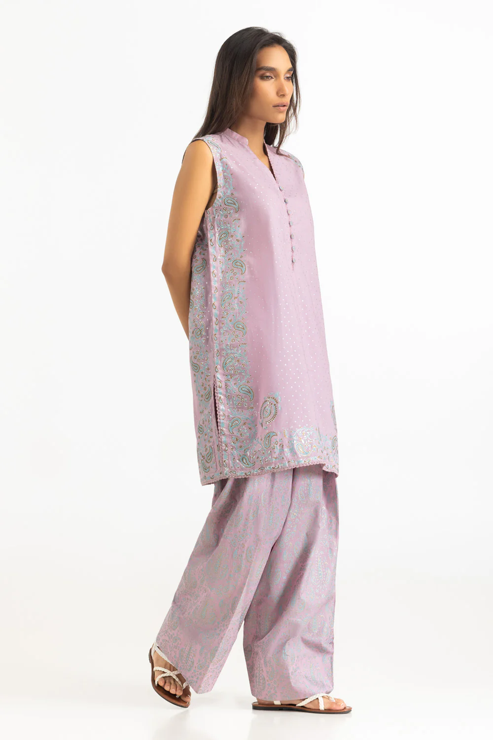 Cross Hatch Block Printed Co-Ord Set - Image 4