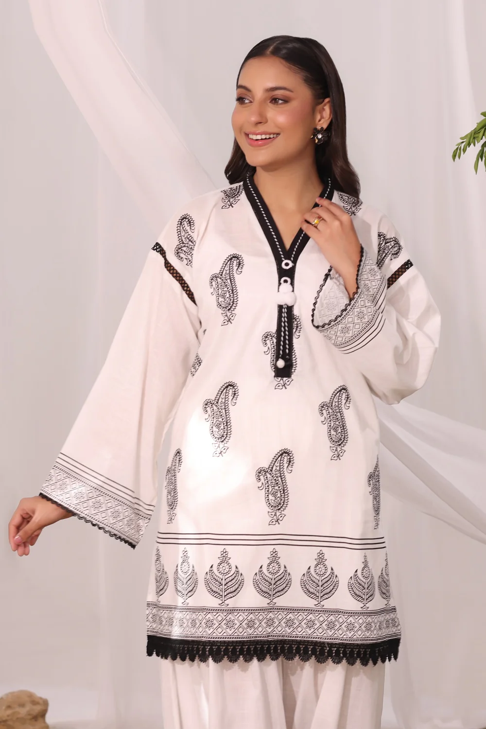 Cross Hatch Block Printed Co-Ord Set - Image 3