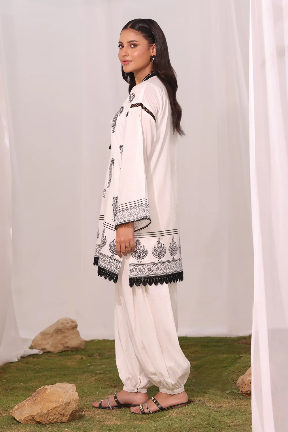 Cross Hatch Block Printed Co-Ord Set - Image 6