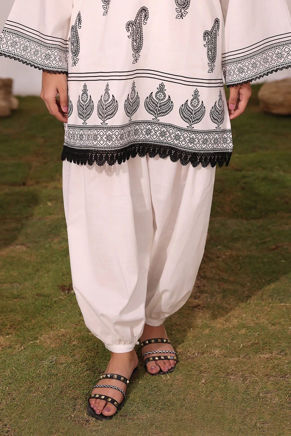 Cross Hatch Block Printed Co-Ord Set - Image 7