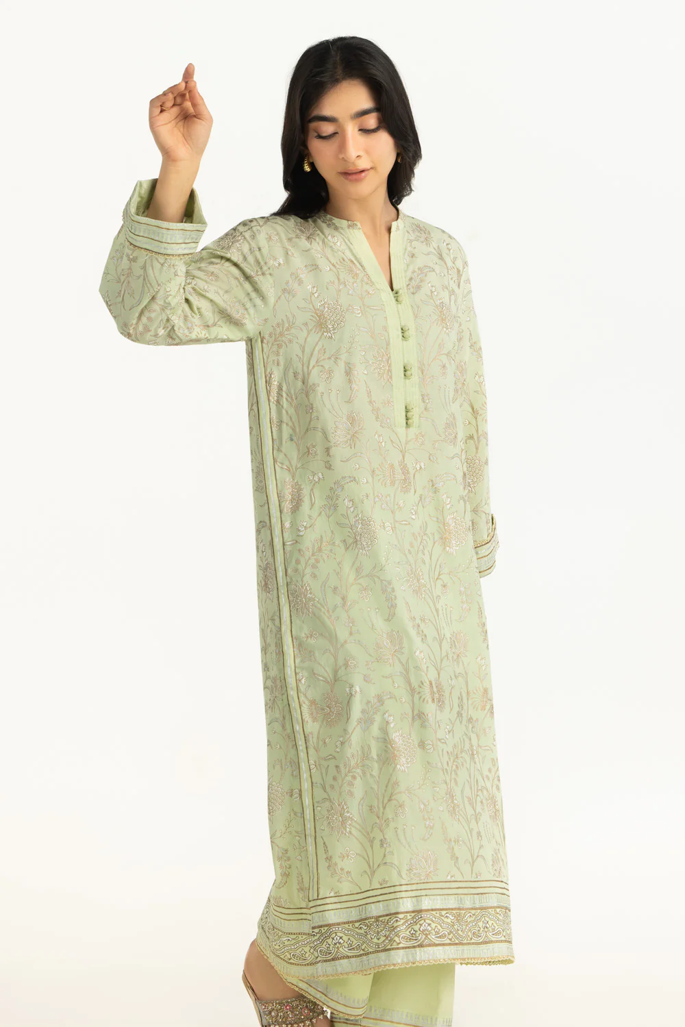 Cross Hatch Block Printed Shirt And Trouser - Image 4