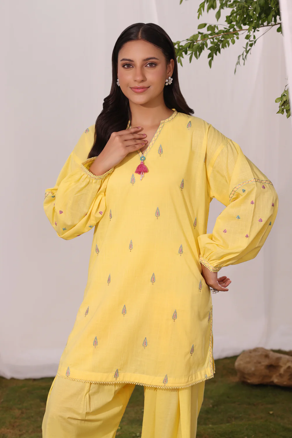 Cross Hatch Embroidered Co-Ord Set - Image 3