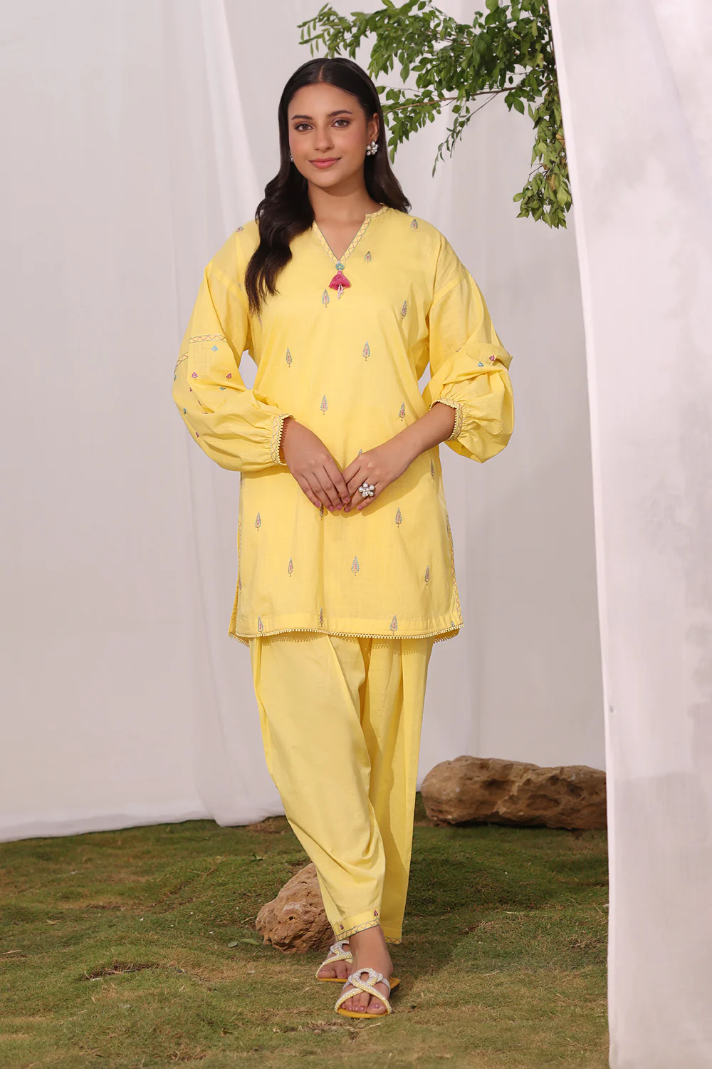 Cross Hatch Embroidered Co-Ord Set - Image 6