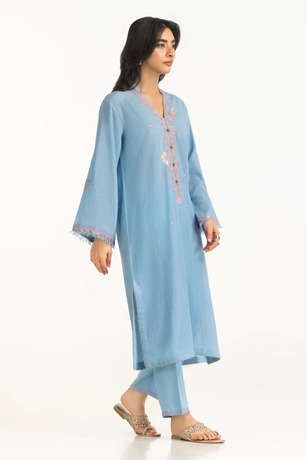 Cross Hatch Embroidered Co-Ord Set - Image 3