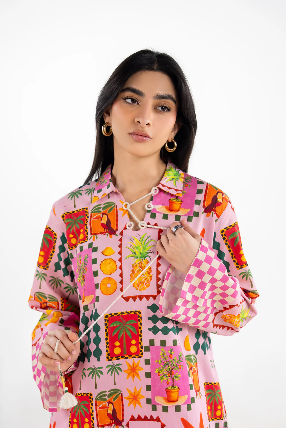 Cross Hatch Printed Co-Ord Set - Image 4