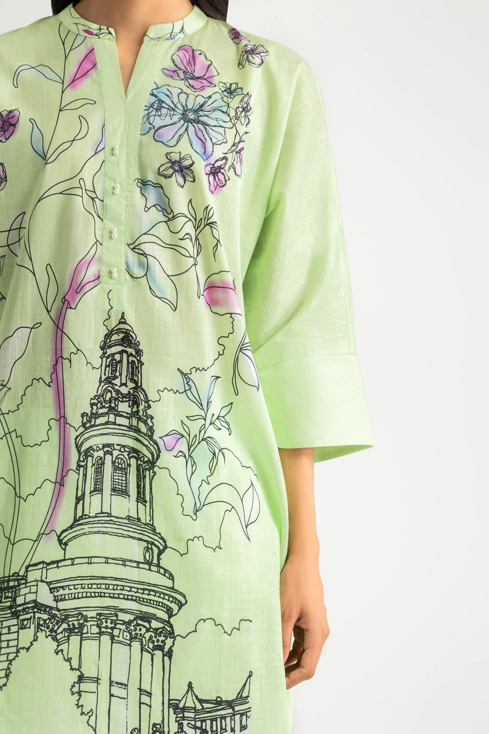Cross Hatch Printed Co-Ord Set - Image 2