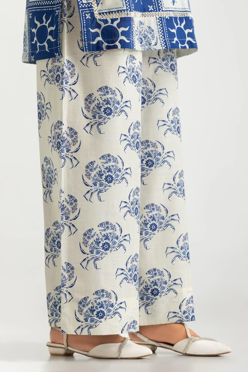 Cross Hatch Printed Co-Ord Set With Embroidered - Image 7