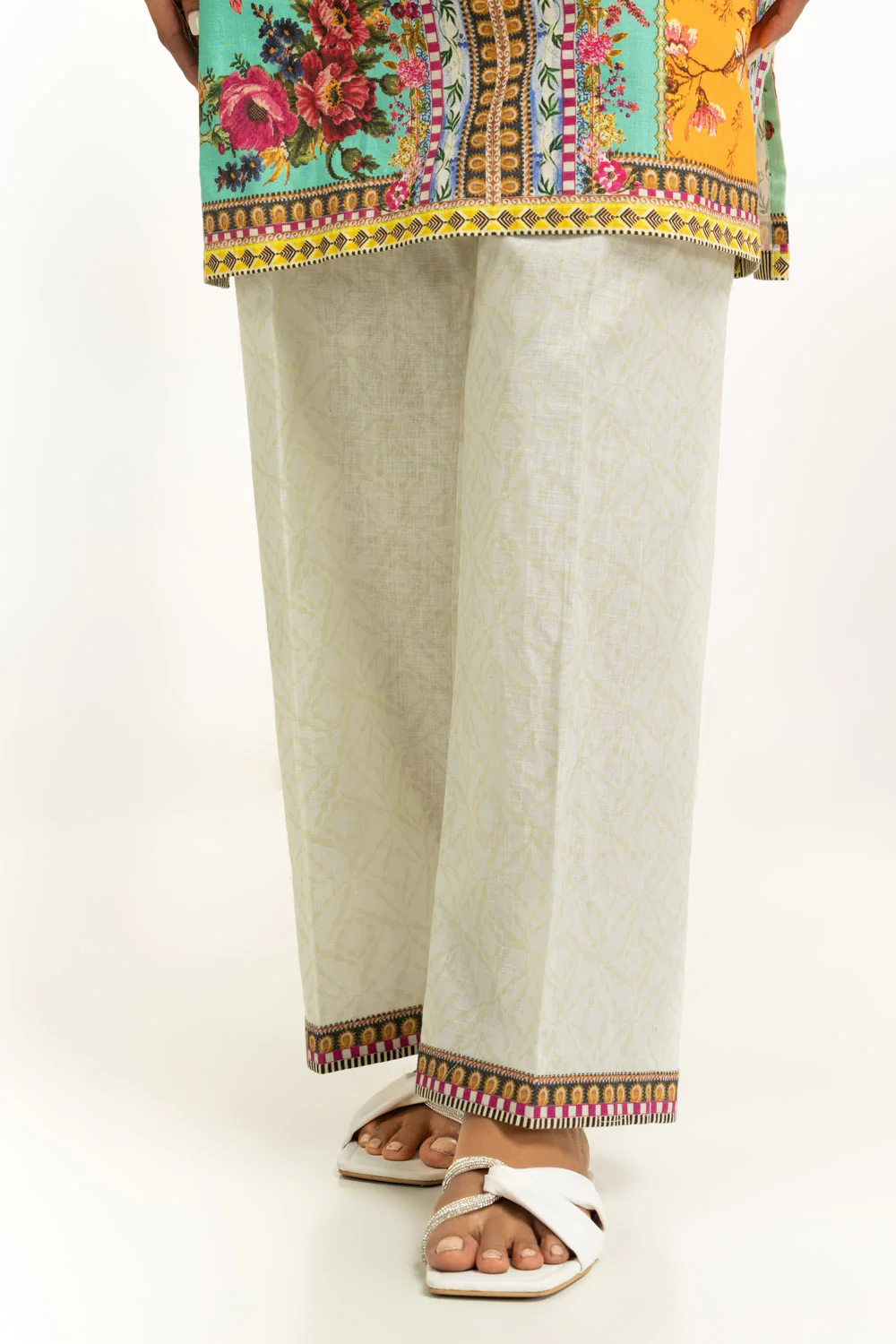 Cross Slub Printed Co-Ord Set - Image 8