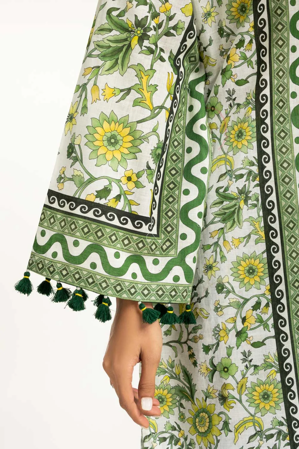 Cross Slub Printed Co-Ord Set - Image 4