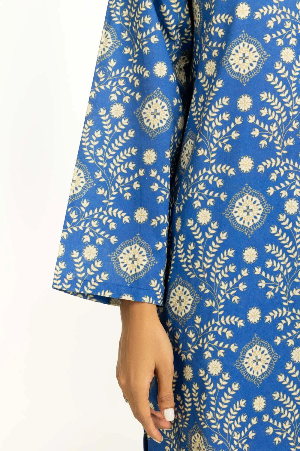 Cross Slub Printed Co-Ord Set - Image 4