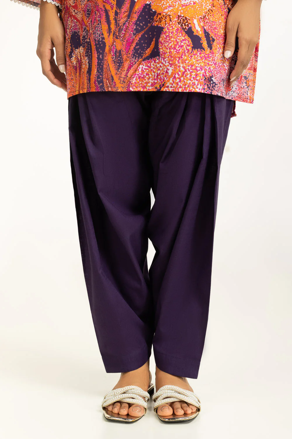 Cross Slub Printed Co-Ord Set - Image 6