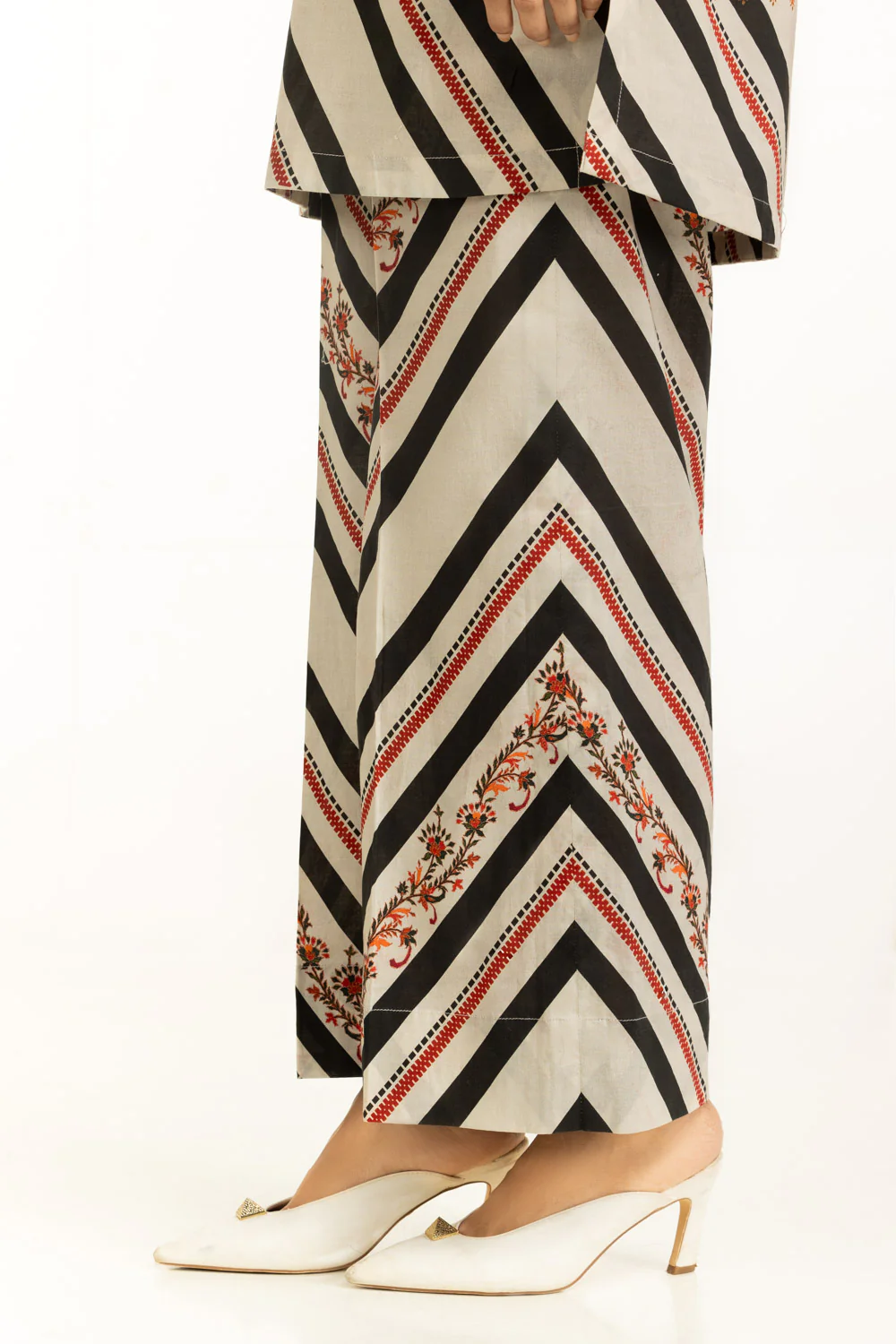 Cross Slub Printed Co-Ord Set - Image 7