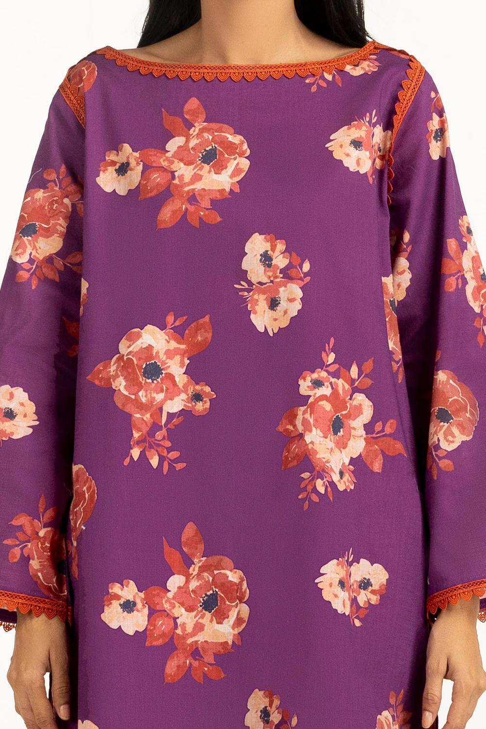 Cross Slub Printed Co-Ord Set - Image 2