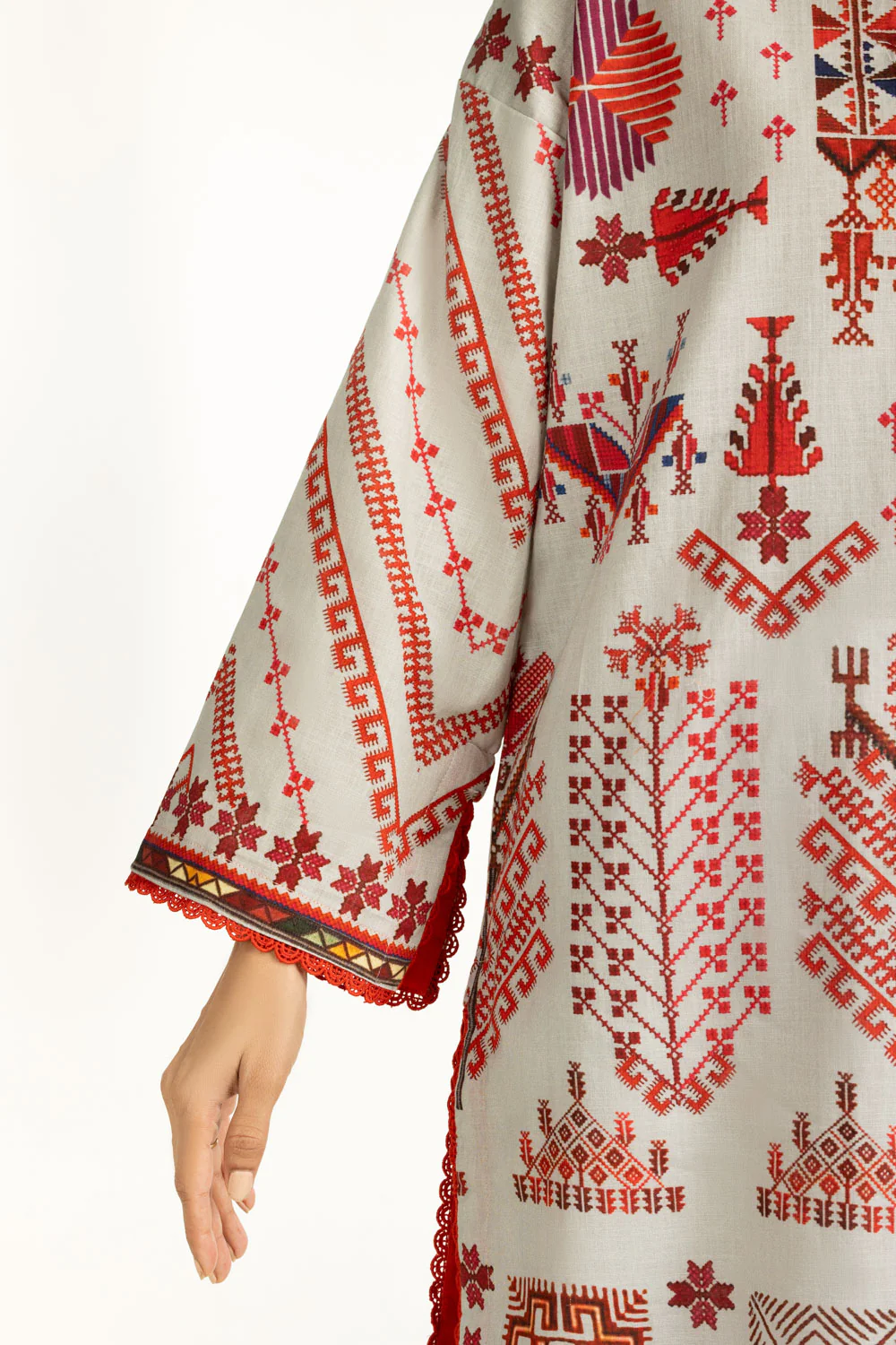 Cross Slub Printed Shirt - Image 5