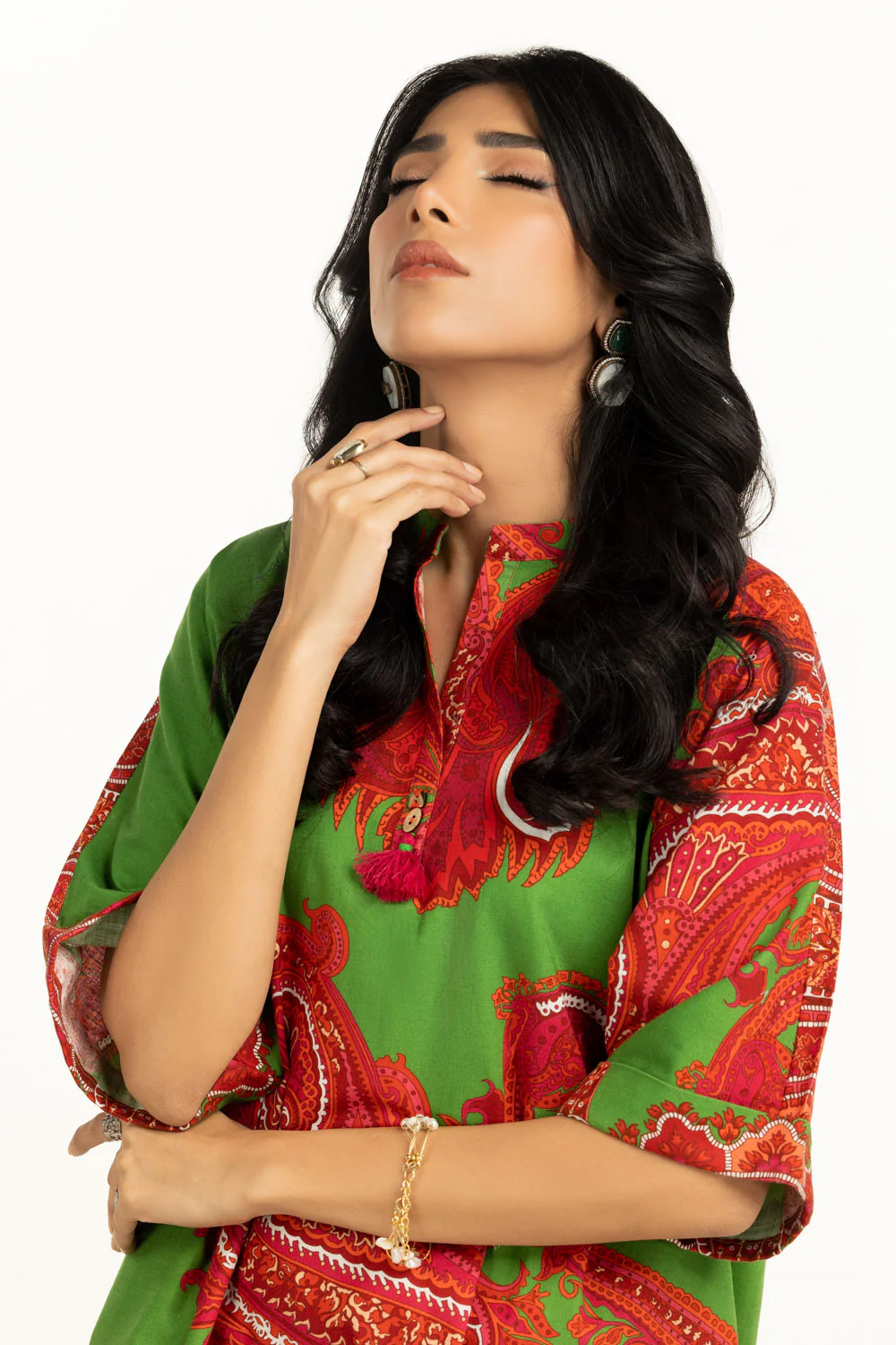 Cross Slub Printed Shirt - Image 4