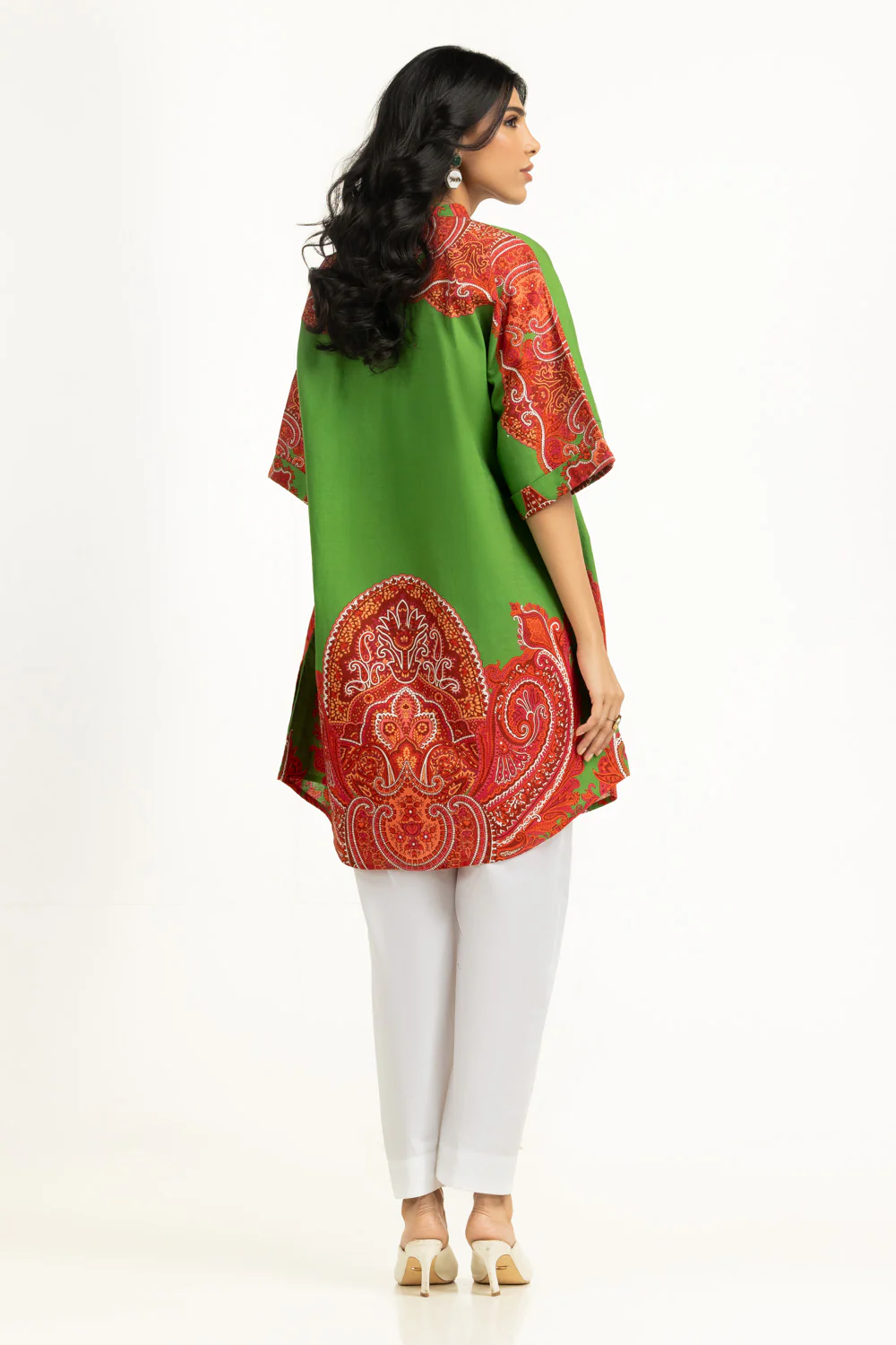 Cross Slub Printed Shirt - Image 6