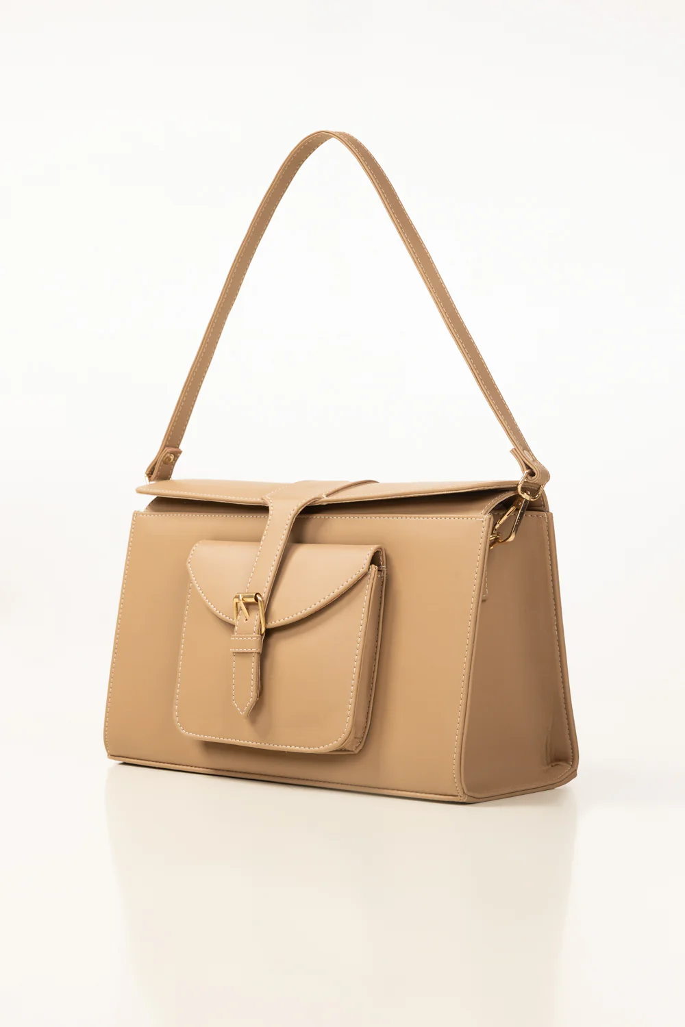 Dark Beige Shoulder Bag - Image 3