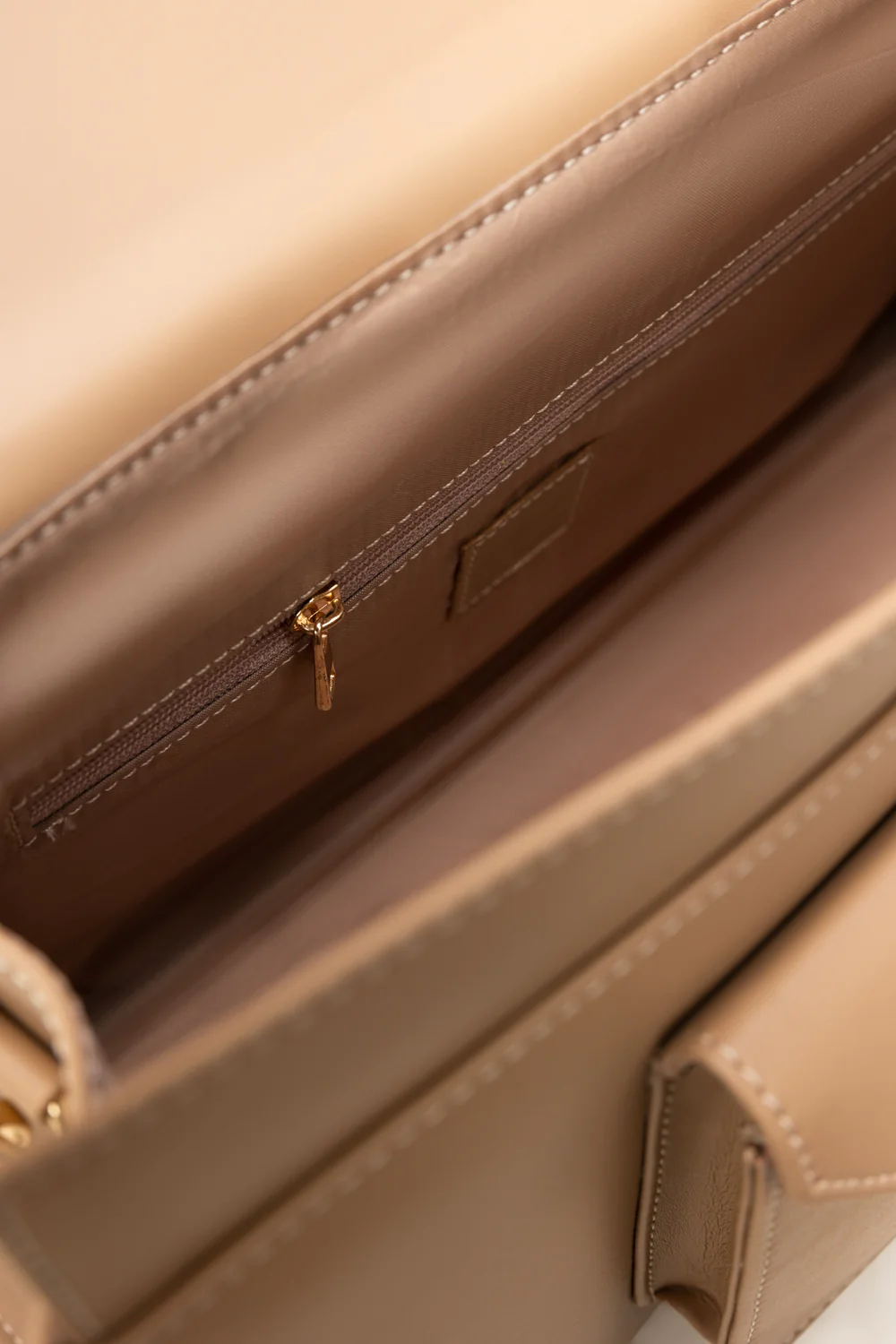 Dark Beige Shoulder Bag - Image 4