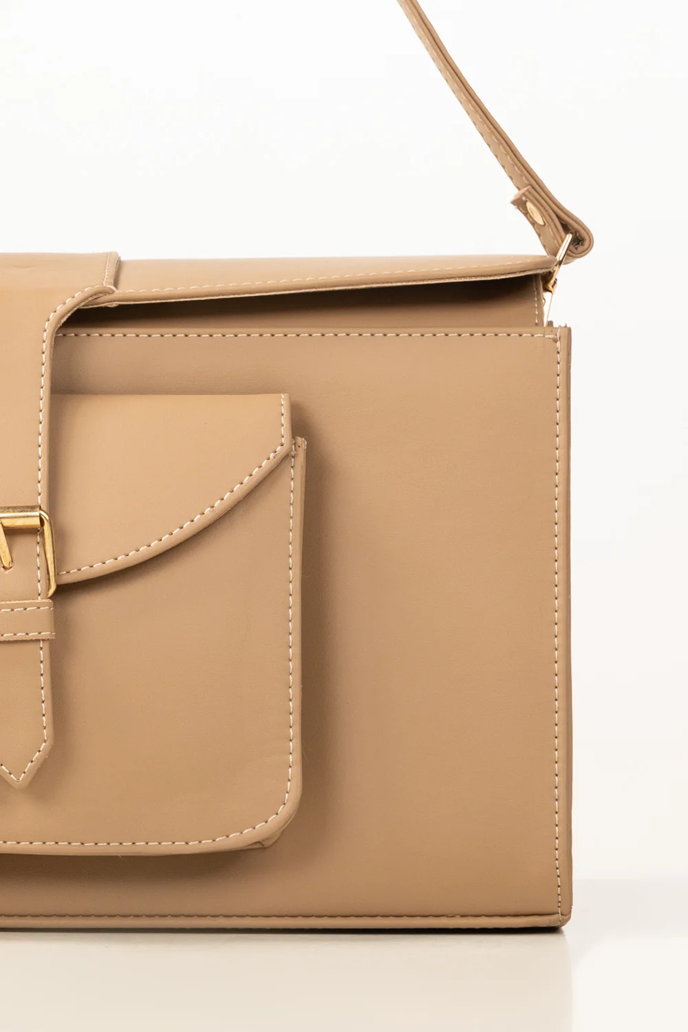 Dark Beige Shoulder Bag - Image 5