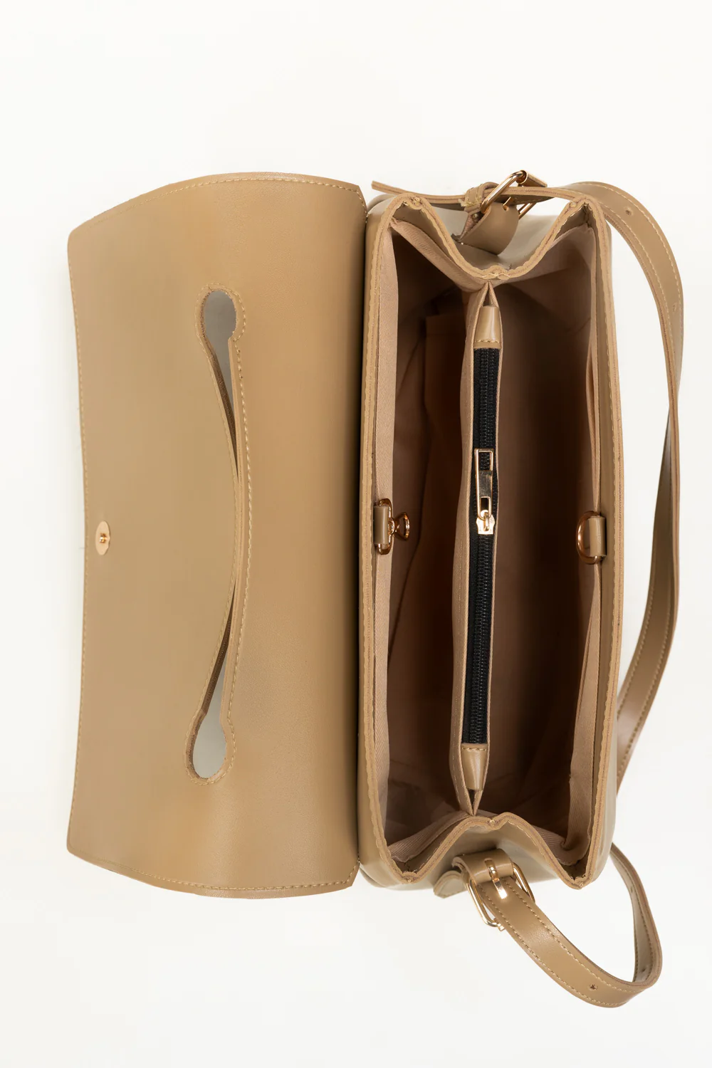 Dark Beige Tote Bag - Image 5