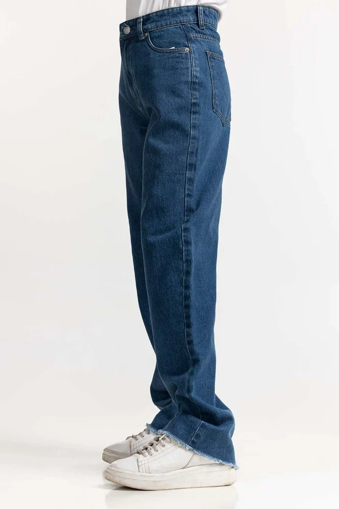 Dark Blue Basic Denim Jeans - Image 2
