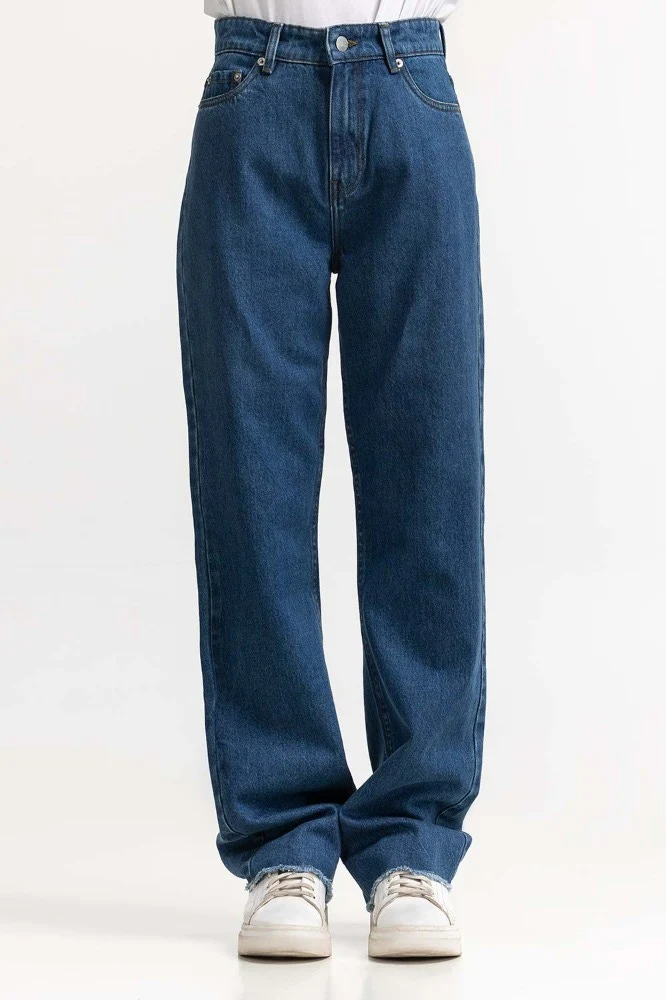 Dark Blue Basic Denim Jeans - Image 3