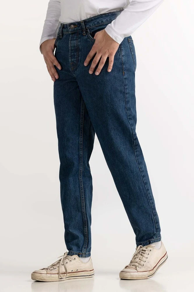 Dark Blue Basic Jeans