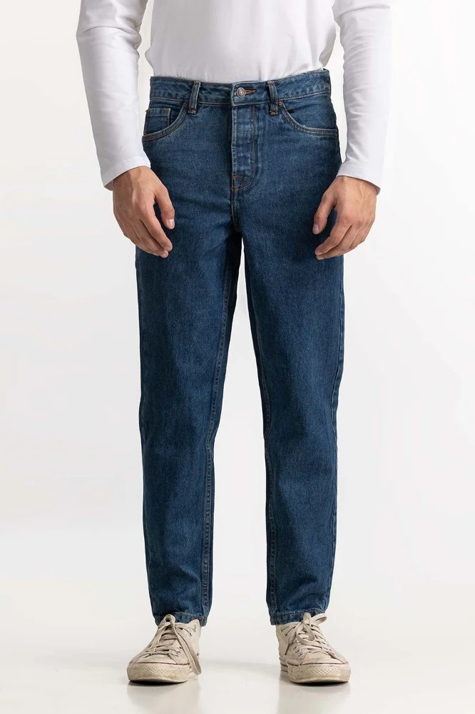 Dark Blue Basic Jeans - Image 2