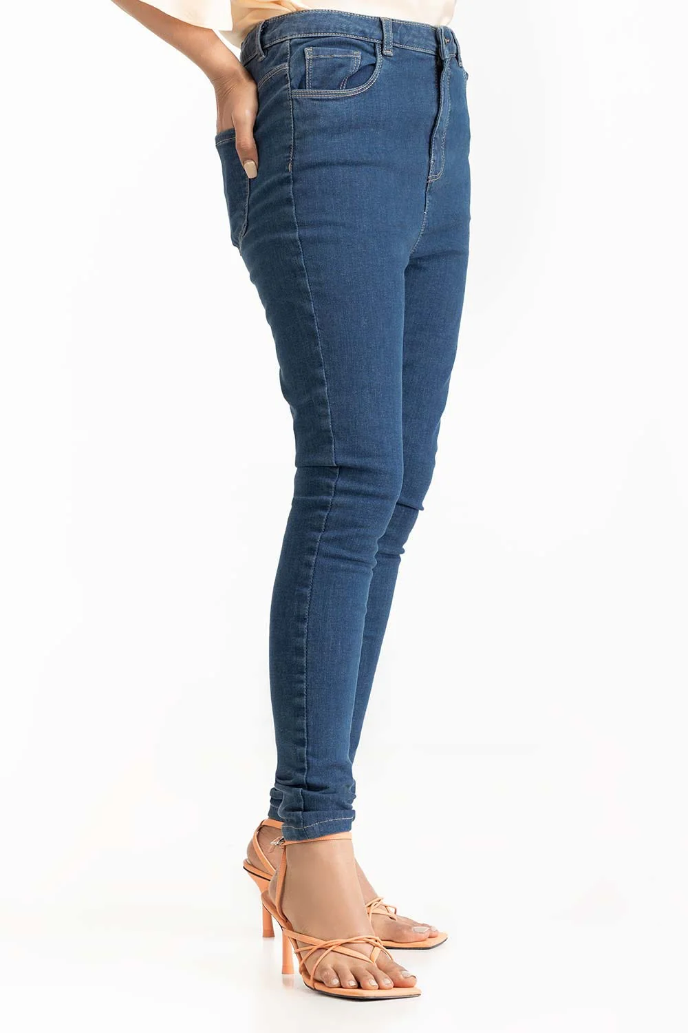 Dark Blue Denim Jeans - Image 2