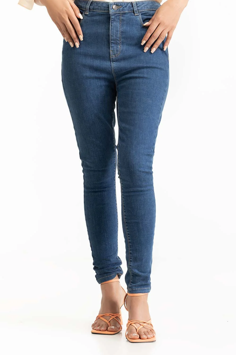 Dark Blue Denim Jeans - Image 6