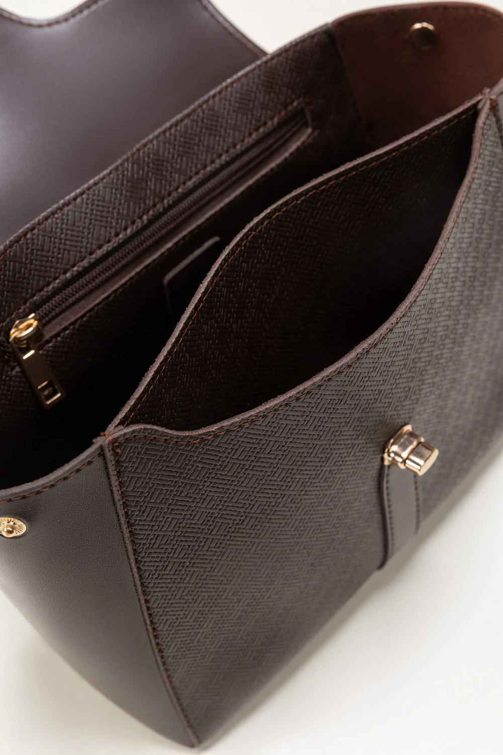 Dark Brown Hand Bag - Image 5