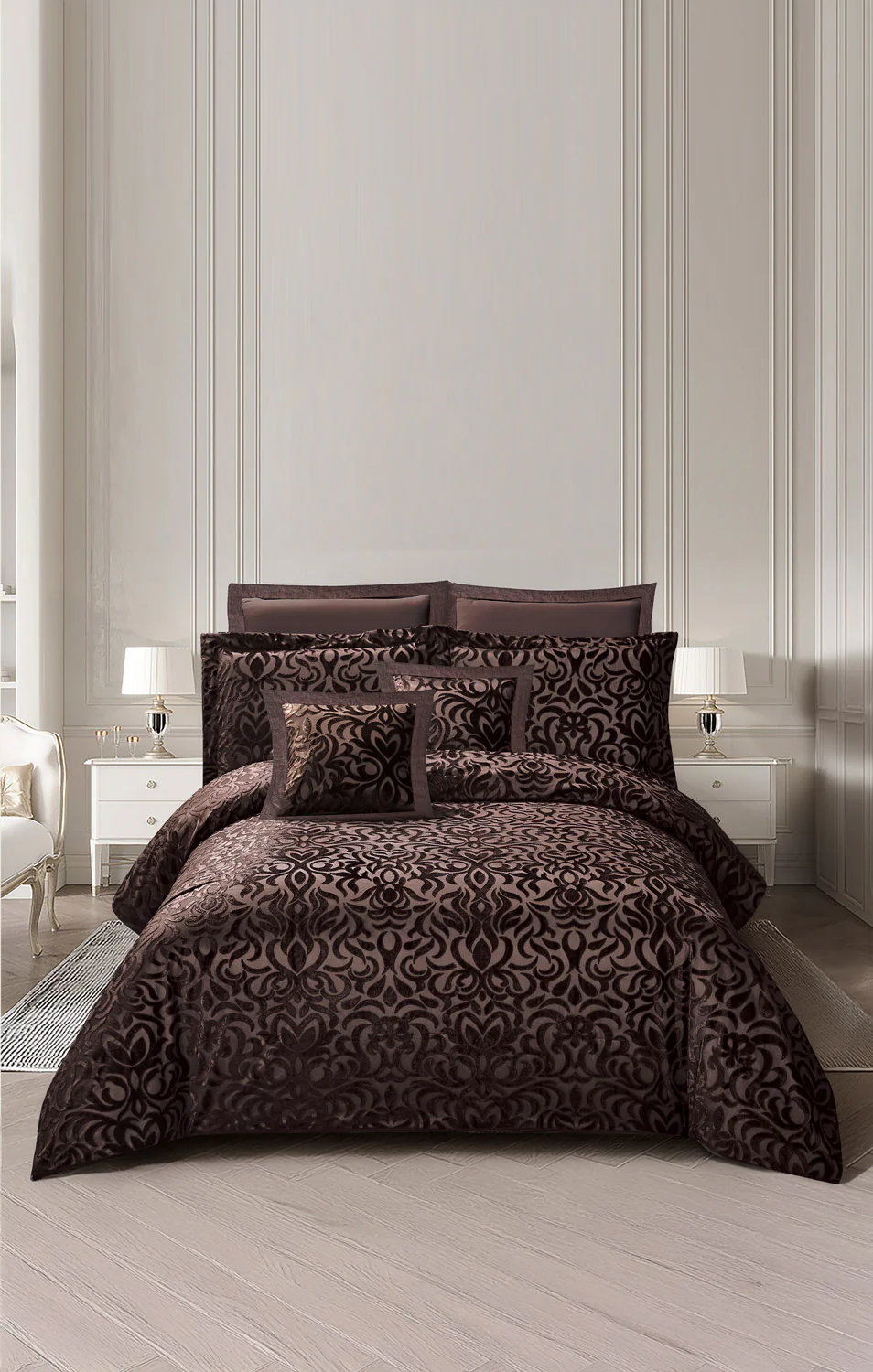 Dark Chocolate Chenille Comforter Set - Image 2