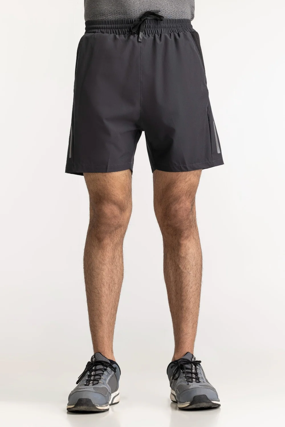 Dark Grey Textured Short