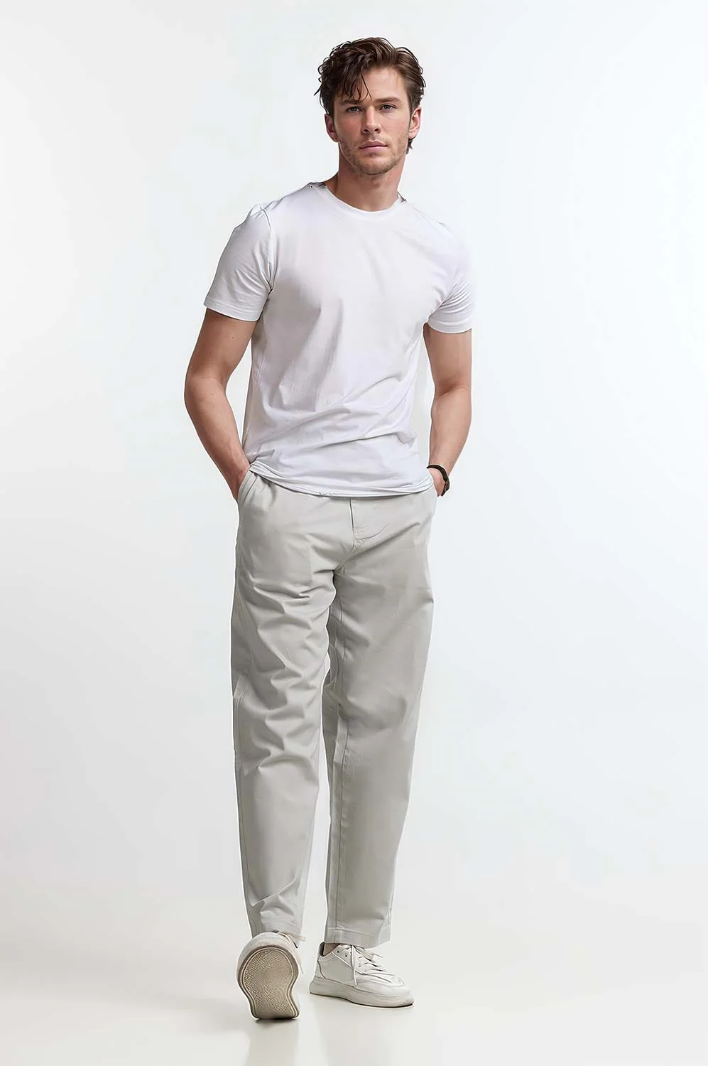 Dawn Blue Basic Trouser - Image 6
